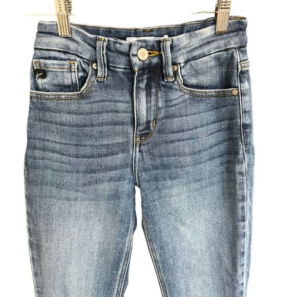 KanCan | Sophia High Rise Ankle Skinny Raw Hem Stretch Denim Jeans 0 / 23 - Picture 5 of 12